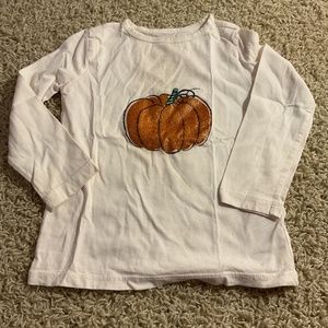 Crewcuts Girl Glitter Pumpkin Shirt